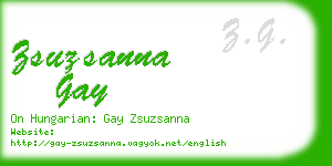 zsuzsanna gay business card